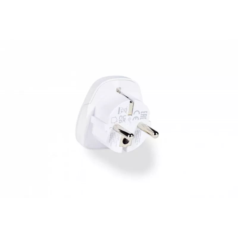 Verbatim 49541 adaptador de enchufe universal tipo E/F híbrido blanco