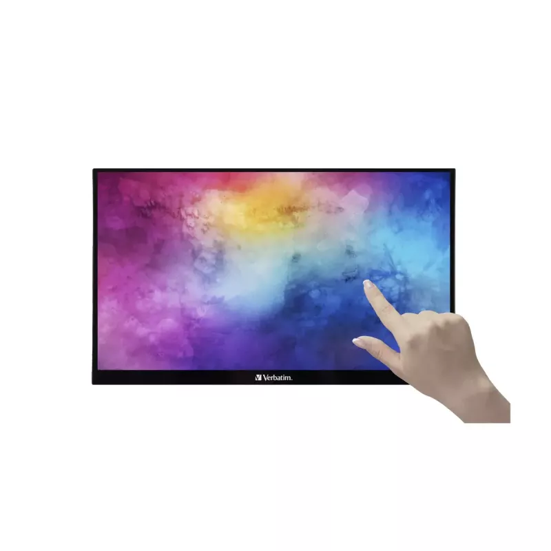 Verbatim 49591 monitor de ordenador 35,6 cm (14 inch) 1920 x 1080 píxeles Full HD LCD táctil negro