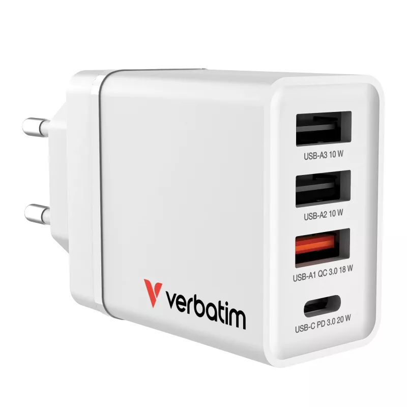 Verbatim 49700 universal blanco AC cargador de carga rápida para interior