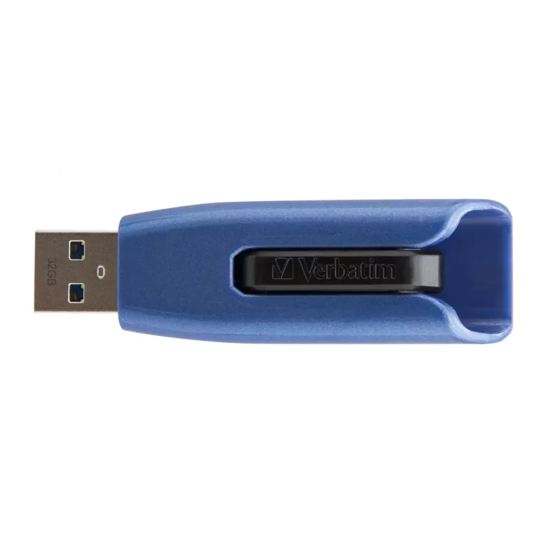 Verbatim V3 MAX - unidad USB 3.0 32 GB - azul, 32 GB, USB Type-A, 3.2 Gen 1 (3.1 Gen 1), 175 MB/s, Slide, azul