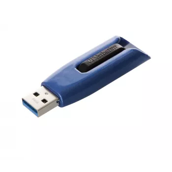 Verbatim V3 MAX - unidad USB 3.0 64 GB - azul, 64 GB, USB Type-A, 3.2 Gen 1 (3.1 Gen 1), Slide, 10 g, azul