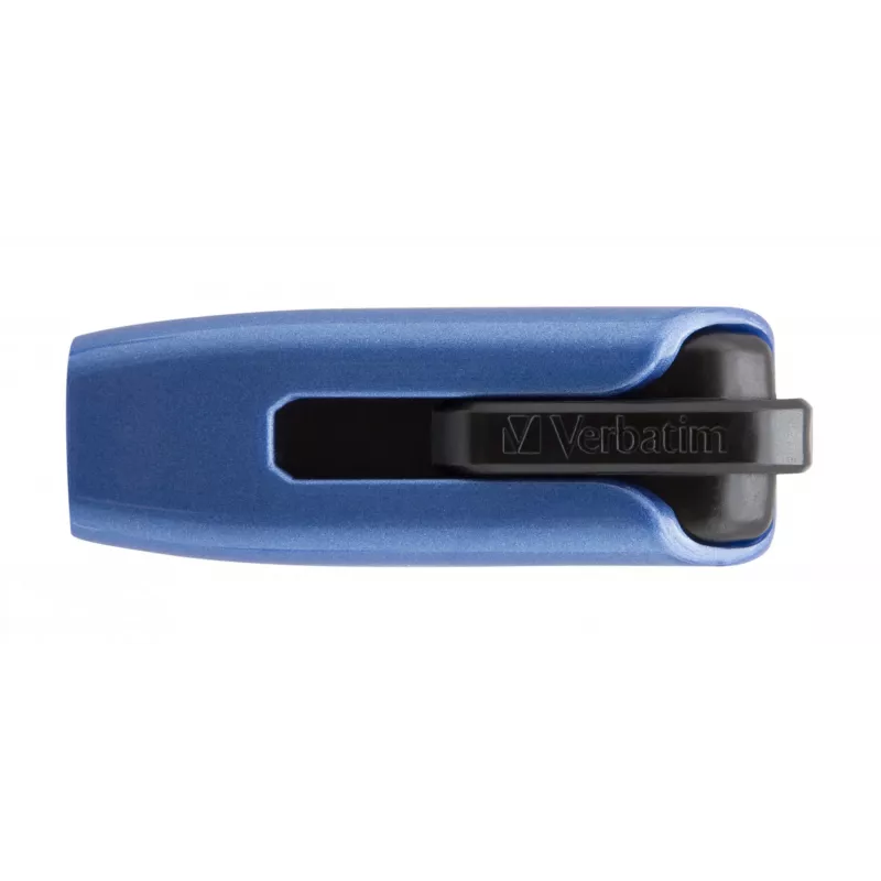 Verbatim V3 MAX - unidad USB 3.0 128 GB - azul, 128 GB, USB Type-A, 3.2 Gen 1 (3.1 Gen 1), 175 MB/s, Slide, negro, azul
