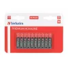 Verbatim pilas alcalinas AAA, 1,5V, 10 uds. Verbatim negro / V49874