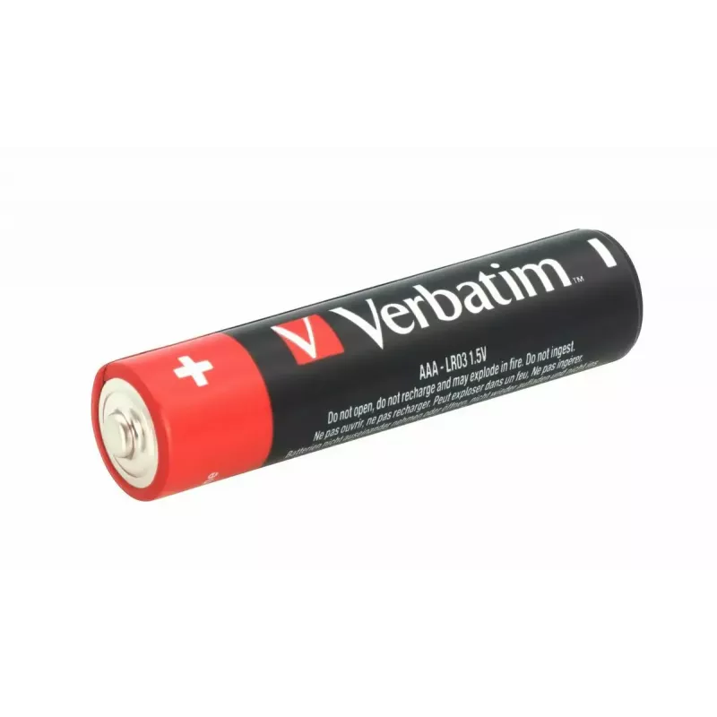 Verbatim pilas alcalinas AAA, 1,5V, 10 uds. Verbatim negro / V49874