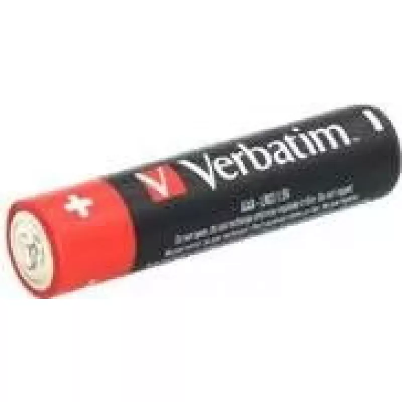 Verbatim pilas alcalinas AAA, 1,5V, 10 uds. Verbatim negro / V49874