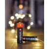 Verbatim pilas alcalinas AA, pila desechable, AA, alcalina, 1,5 V, 10 uds., negro, rojo