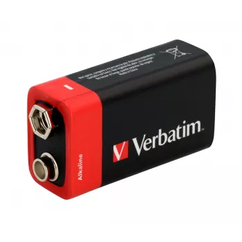 Verbatim pilas alcalinas 9V, pila desechable, alcalina, 9 V, 1 ud., multicolor, 46 g