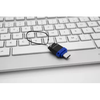 Verbatim Dual - unidad USB 3.0 32 GB - USB-C / USB-A - azul