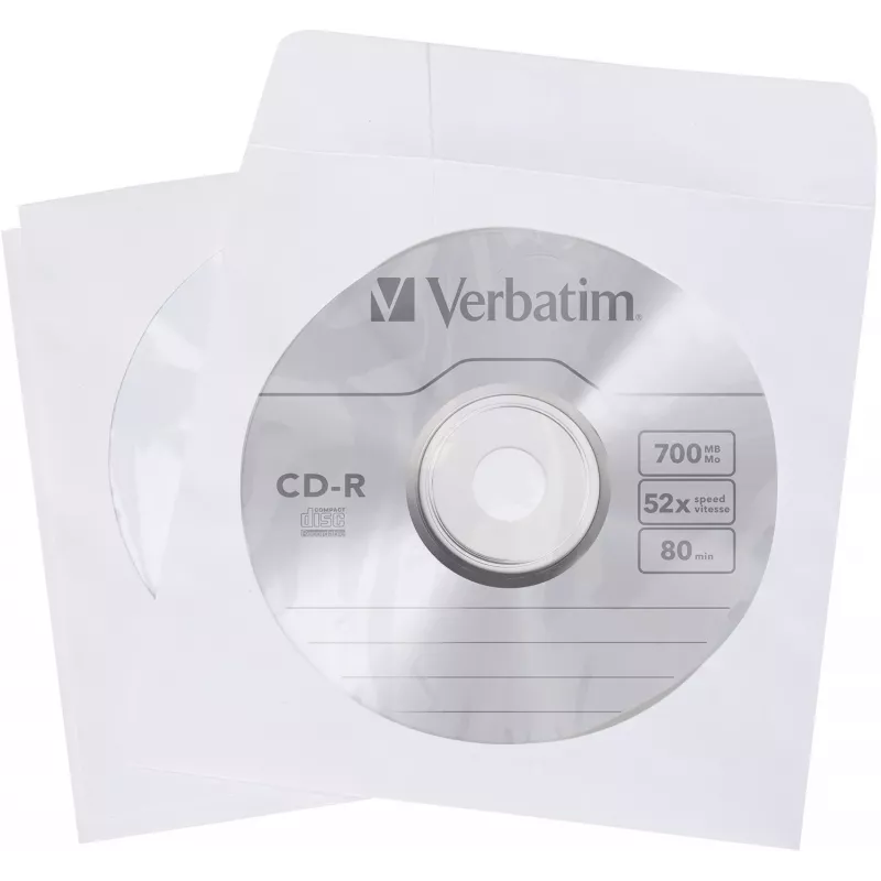 Verbatim fundas para CD (papel) pack de 100