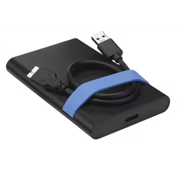 Verbatim Store'N'Go kit de carcasa HDD/SSD negra, azul 2,5