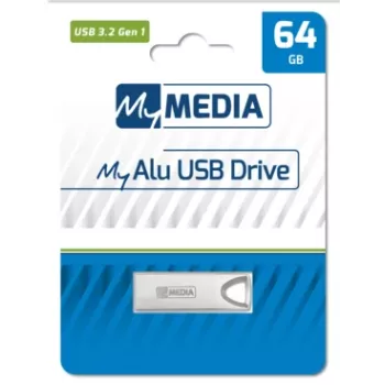 MyMedia MyAlu USB 3.2 Gen 1 Memoria USB 64 GB USB Type-A 3.2 Gen 1 (3.1 Gen 1) Plata