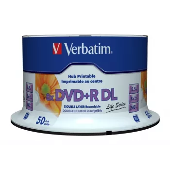 Verbatim 97693 DVD virgen 8,5 GB DVD+R DL 50 uds.