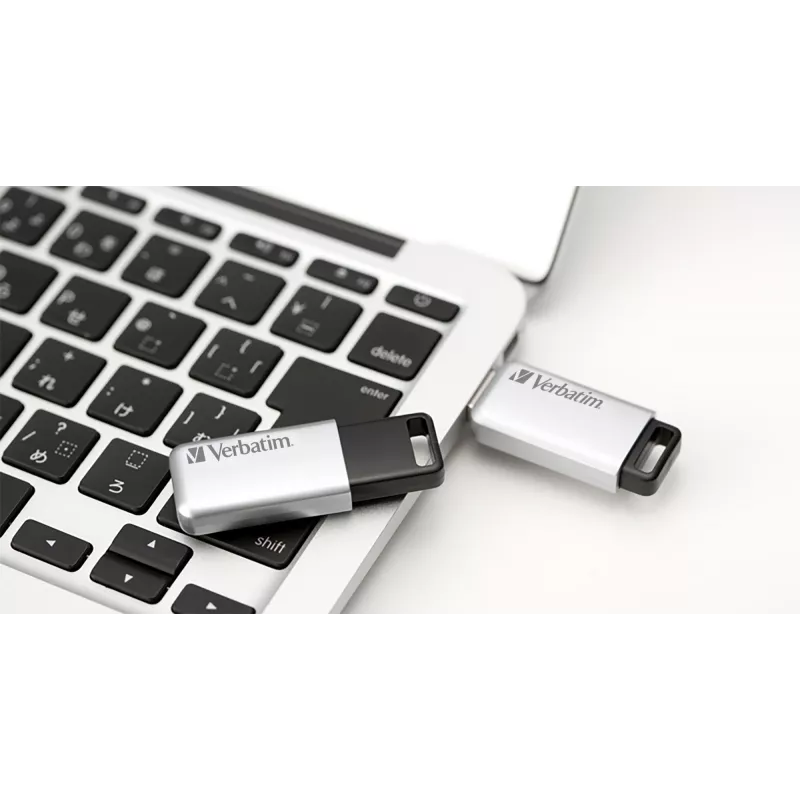 Verbatim Secure Pro - Memoria USB 3.0 64 GB - Plata