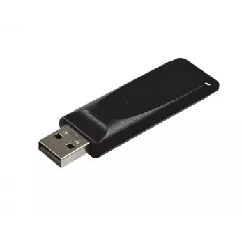 Verbatim Slider - Memoria USB 16 GB - Negra, 16 GB, USB Type-A, 2.0, 10 MB/s, deslizante, Negra
