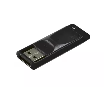 Verbatim Slider - Memoria USB 16 GB - Negra, 16 GB, USB Type-A, 2.0, 10 MB/s, deslizante, Negra