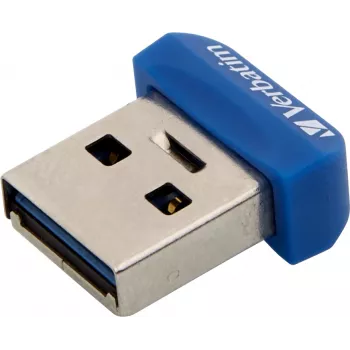 Verbatim Store 'n' Stay NANO - Memoria USB 3.0 16 GB - Azul, 16 GB, USB Type-A, 2.0, con tapa, 3 g, Azul