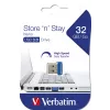 Verbatim Store 'n' Stay NANO - Memoria USB 3.0 32 GB - Azul, 32 GB, USB Type-A, 3.2 Gen 1 (3.1 Gen 1), con tapa, 3 g, Azul