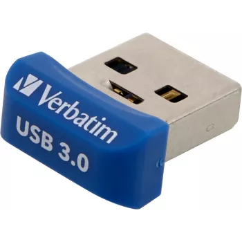Verbatim Store 'n' Stay NANO - Memoria USB 3.0 64 GB - Azul, 64 GB, USB Type-A, 3.2 Gen 1 (3.1 Gen 1), con tapa, 3 g, Azul