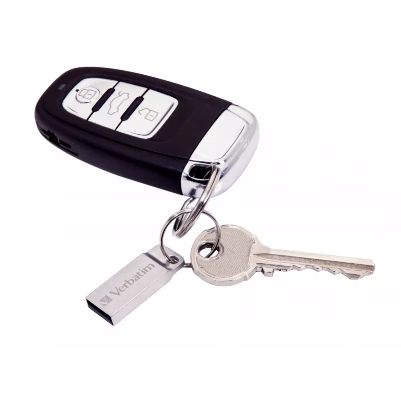Memoria USB VERBATIM Metal Executive 16 GB, USB 2.0 Type-A, plata, sin tapa