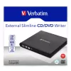 Verbatim Slimline Unidad óptica CD/DVD DVD-RW Negra