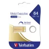Verbatim Metal Executive - Memoria USB 3.0 64 GB - Oro, 64 GB, USB Type-A, 3.2 Gen 1 (3.1 Gen 1), sin tapa, 3,6 g, Oro
