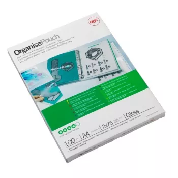 GBC funda de laminar A4+ perforada 125 micras, brillante, A4 Maxi, 228 mm, 0,25 mm, 303 mm, 100 uds.