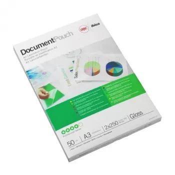 GBC Fundas de laminar A3 75 micras, brillante, transparente, A3, 303 mm, 0,15 mm, 426 mm