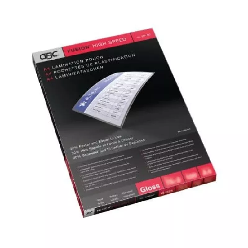 GBC Fundas de laminar A4 High Speed 75 micras, brillante, A4, 216 mm, 0,15 mm, 303 mm, 100 uds.