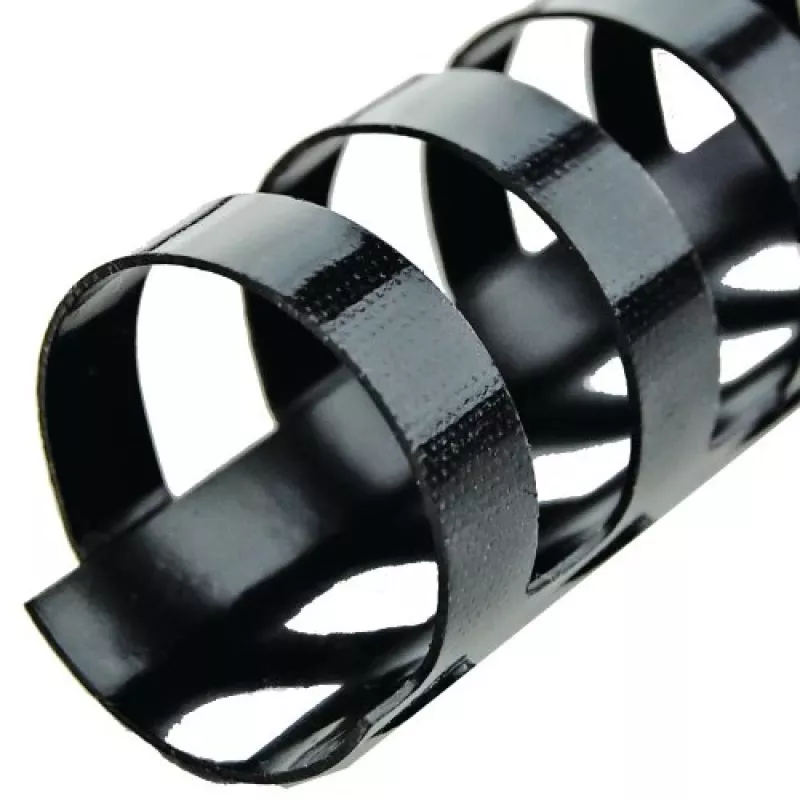 GBC Peines de encuadernar CombBind 19 mm A4 21R, negro, 180 hojas, policloruro de vinilo (PVC), A4, 1,9 cm, 990 g