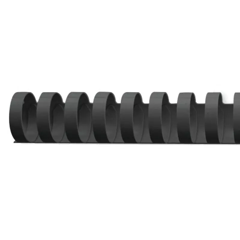 GBC Peines de encuadernar CombBind 19 mm A4 21R, negro, 180 hojas, policloruro de vinilo (PVC), A4, 1,9 cm, 990 g