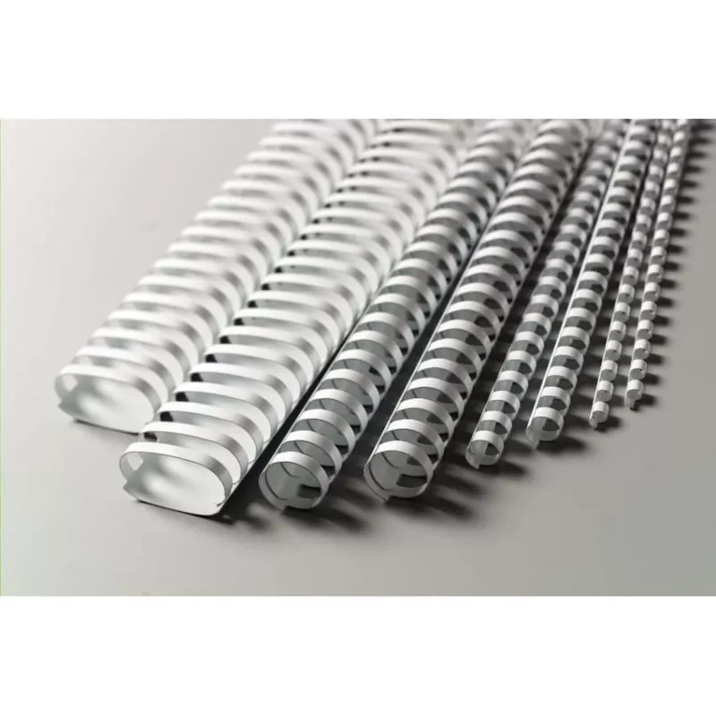 GBC Peines de encuadernar CombBind 19 mm A4 21R, blanco, 180 hojas, policloruro de vinilo (PVC), A4, 1,9 cm, 850 g