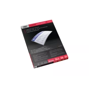 GBC Funda de laminar A4 High Speed 100 micras, brillante, transparente, A4, 0,2 mm, 216 mm, 303 mm