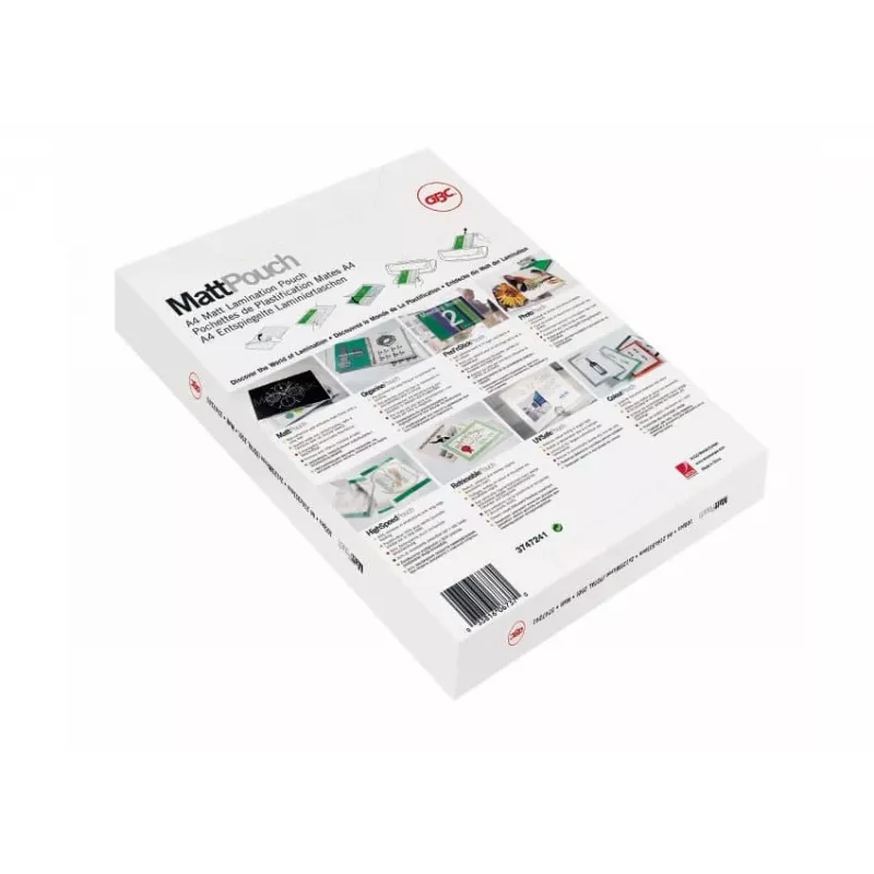 GBC Funda de laminar A3 mate 125 micras, mate, blanco, A3, 0,25 mm, 303 mm, 426 mm