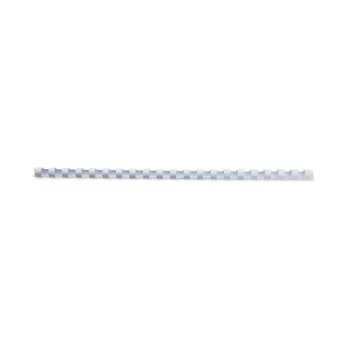 GBC Peines de encuadernar CombBind 8 mm A4 21R, blanco, 45 hojas, policloruro de vinilo (PVC), A4, 8 mm, 180 g