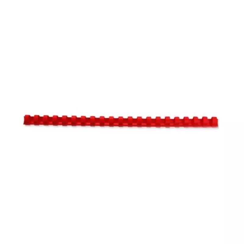 GBC Lomo de encuadernar CombBind 10 mm A4 21R, rojo, 65 hojas, policloruro de vinilo (PVC), A4, 100 uds.