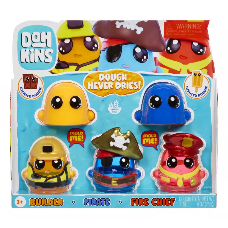 MGA Entertainment DohKins Hero Pack - surtido 1, plastilina, multicolor, niño, niño/niña, 3 año(s), 99 año(s)