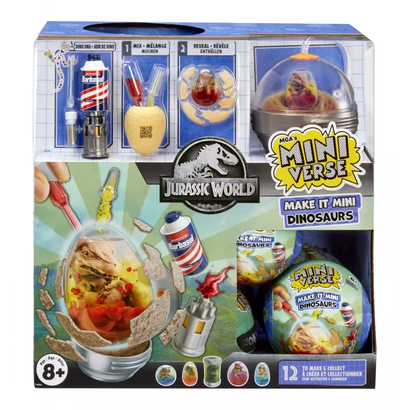 Miniverse Make It Mini Dinosaurs (Jurassic World) en PDQ, 8 año(s), multicolor, plástico