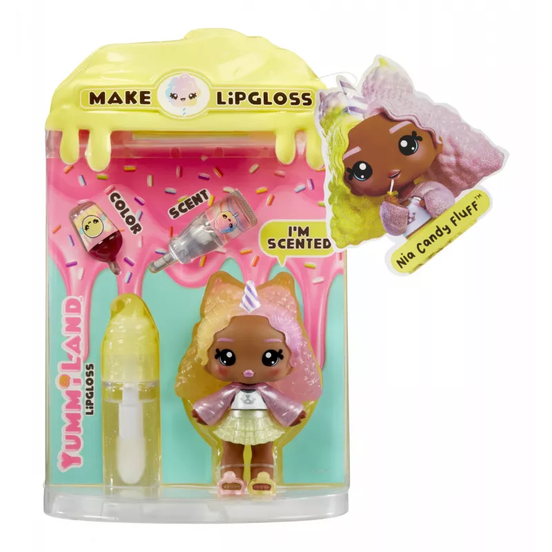 Muñeca Yummiland Lip Gloss MGA Entertainment Serie 2 - Cotton Candy (Nia Candy Fluff)