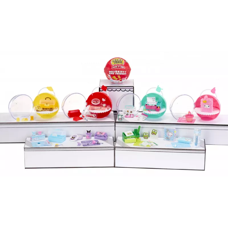 Miniverse Make It Mini Hello Kitty and Friends Serie 3, 8 años, Hello Kitty, multicolor, plástico, resina