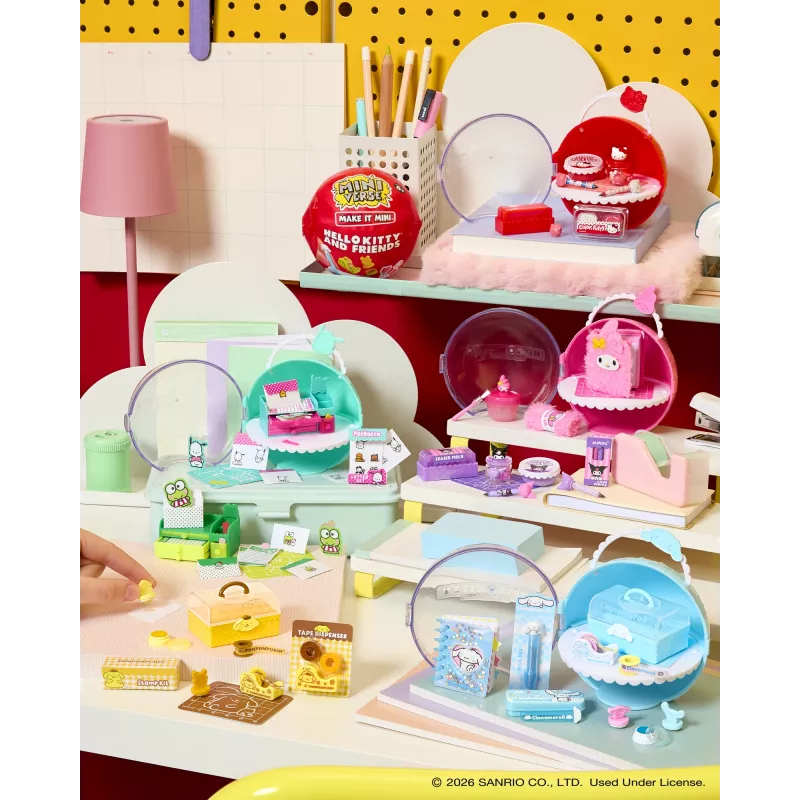 Miniverse Make It Mini Hello Kitty and Friends Serie 3, 8 años, Hello Kitty, multicolor, plástico, resina