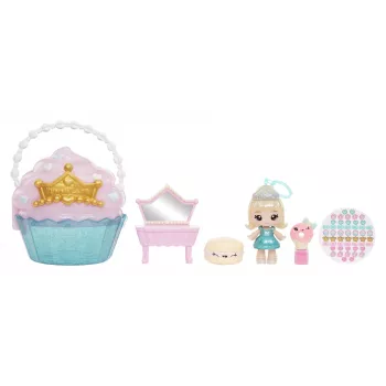 MGA Entertainment Yummiland Beauty Bag Playset + muñeca Lip Gloss - Cupcake Beauty Bag