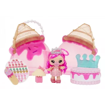 MGA Entertainment Yummiland Beauty Bag Playset + muñeca Lip Gloss - Ice Cream Beauty Bag