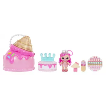 MGA Entertainment Yummiland Beauty Bag Playset + muñeca Lip Gloss - Ice Cream Beauty Bag