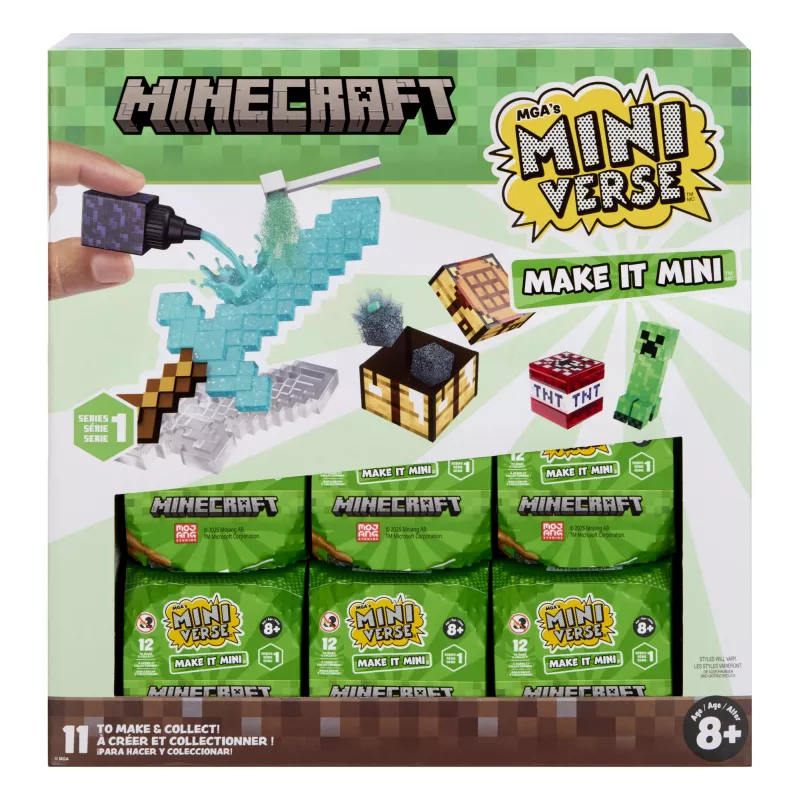 Miniverse Make It Mini Minecraft, 99 años, 1000 cm³, 22000 cm³