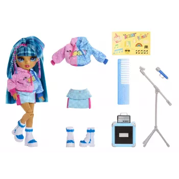Muñecas de moda Rainbow High Junior High Jr High Rockband - Skyler