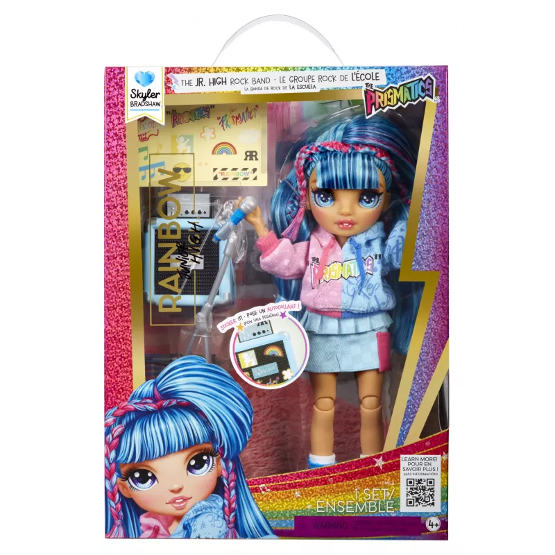 Muñecas de moda Rainbow High Junior High Jr High Rockband - Skyler