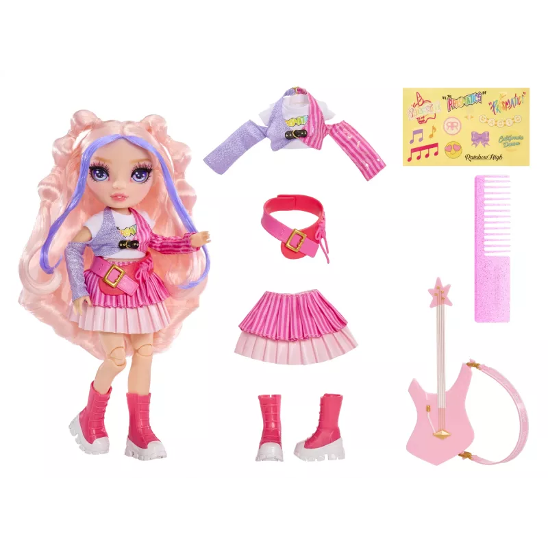 Muñecas de moda Rainbow High Jr High Rockband - Bella, muñeca de moda, femenino, 4 año(s), niño/niña, multicolor