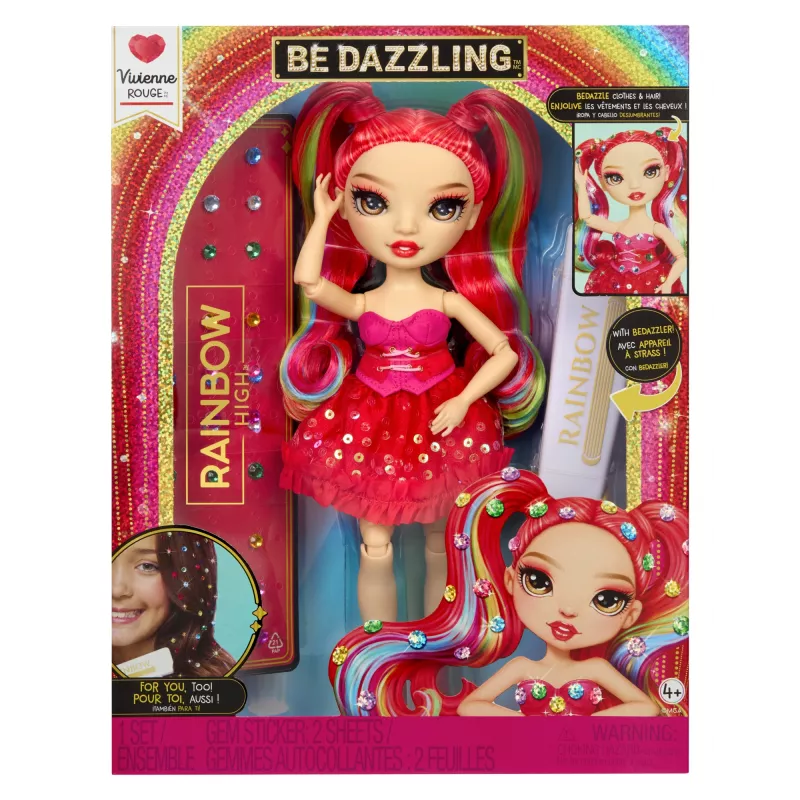 Muñecas de moda Rainbow High Be Dazzling - Vivienne Rouge (rojo)