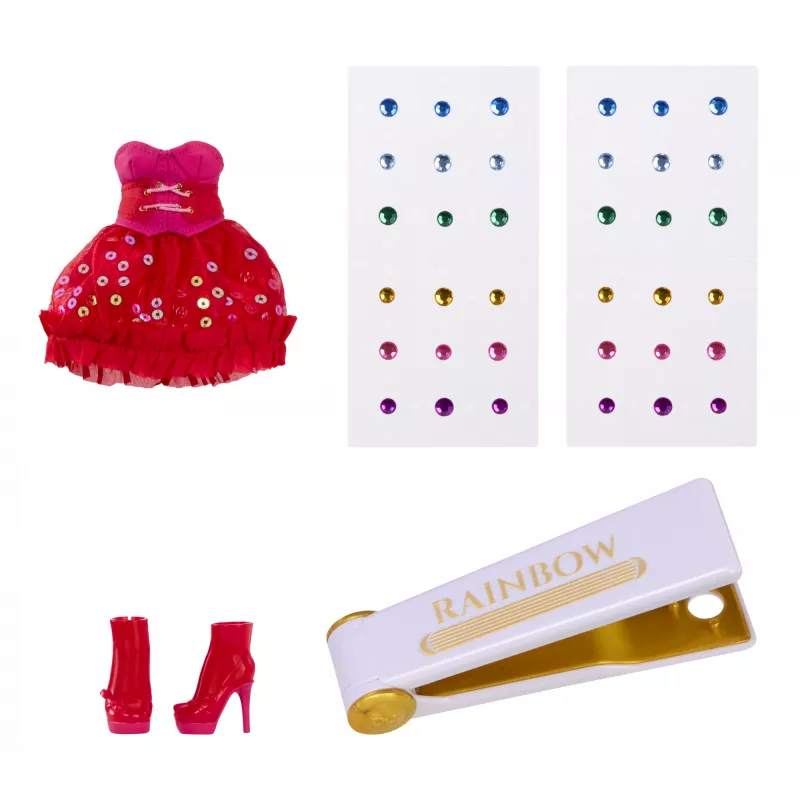 Muñecas de moda Rainbow High Be Dazzling - Vivienne Rouge (rojo)