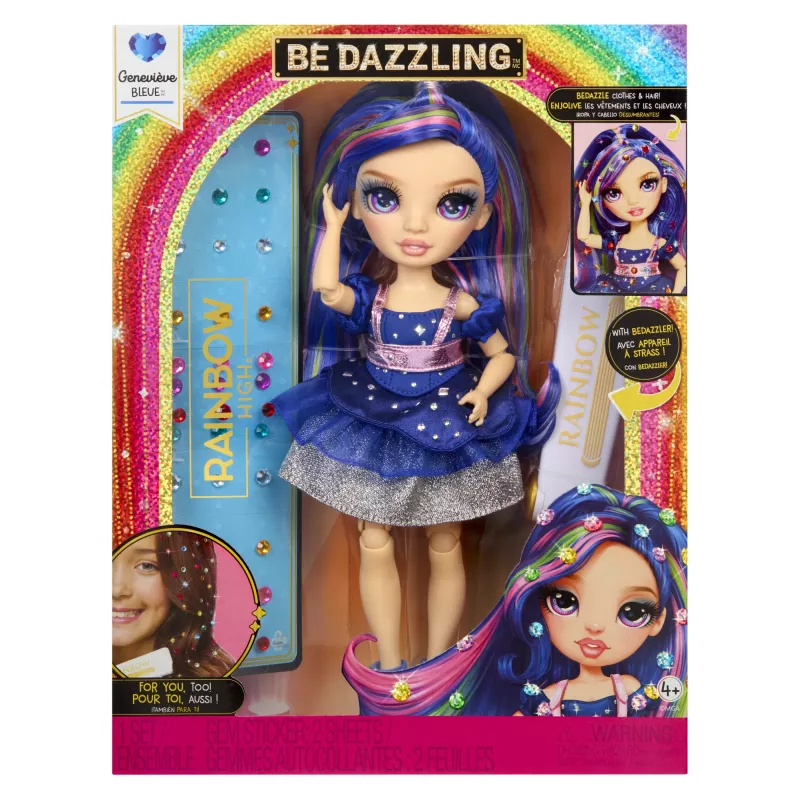 Muñecas de moda Rainbow High Be Dazzling - Genevieve Bleue (azul)